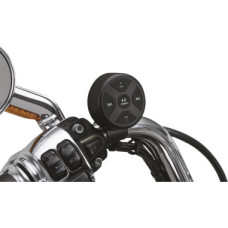 Černý bluetooth audio controller Kuryakyn Road Thunder® ovladač hudby na řídítka pro motocykl Indian Scout
