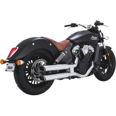 Laděné koncovky výfuků 3" Twin Slash chrom pro Indian Motorcycle Scout od VANCE + HINES