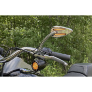 Chromová zrcátka s blinkry pro Indian Motorcycle od CUSTOM DYNAMICS